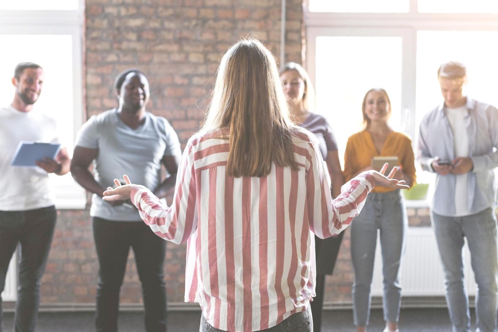 Financial analysts reviewing complex corporate data models